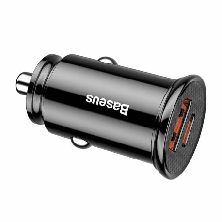 BASEUS inteligentna ładowarka samochodowa Circular PPS z portami USB Quick Charge 4.0 QC 4.0 i USB-C Power Delivery 3.0 SCP czar