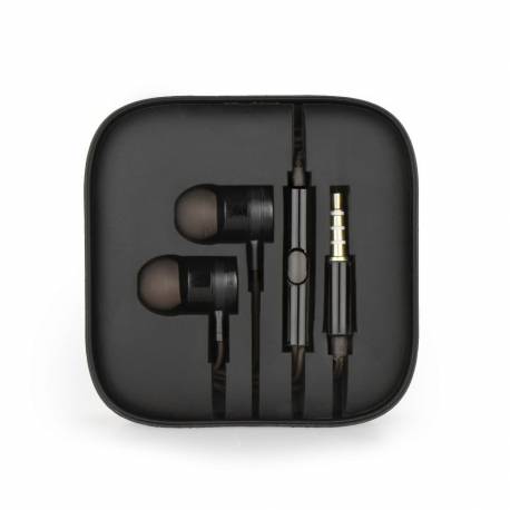 Zestaw słuchawkowy / słuchawki Stereo box MI metal czarne (Jack 3,5mm)