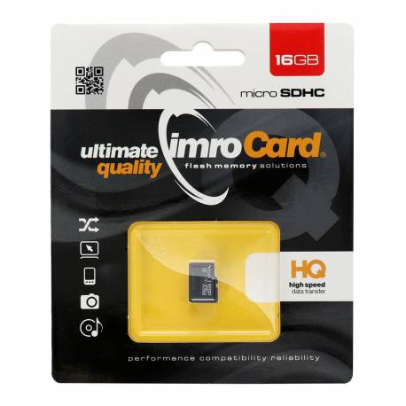 Karta Pamięci IMRO microSD 16GB CLASS 10 UHS I 100MB/s