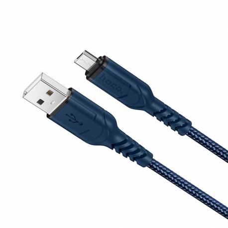 HOCO kabel USB do Micro 2,4A VICTORY X59 1 metr niebieski
