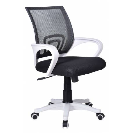 Fotel biurowy Bianco biały - czarny