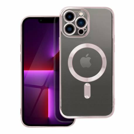 Futerał Electro Mag Cover Kompatybilny Z Magsafe Do Iphone 13 Pro Max Złoty Róż