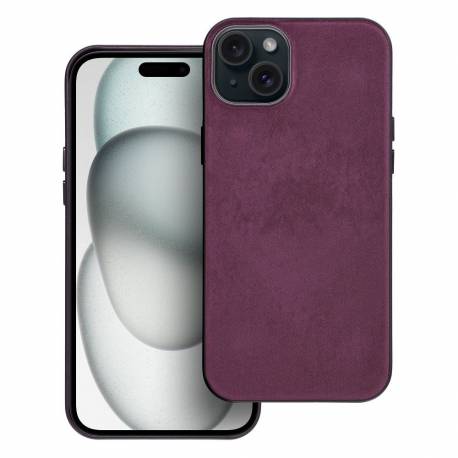 Woven Mag Cover Kompatybilne Z Magsafe Do Iphone 15 Plus Burgundowy