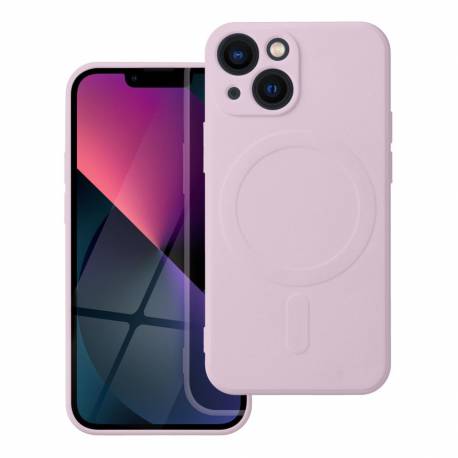 Futerał Silicone Mag Cover Kompatybilny Z Magsafe Do Iphone 13 Mini Różowy