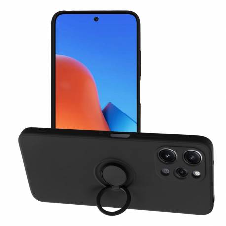 Futerał Silicone Ring Do Xiaomi Redmi 12 4G Czarny