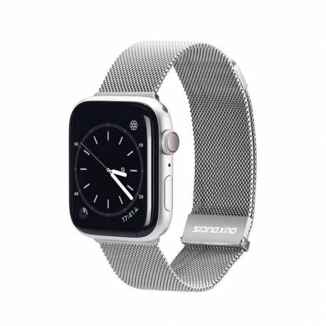 Dux Ducis Milanese - Pasek Magnetyczny Ze Stali Nierdzewnej Do Apple Watch 42/44/45Mm Srebrny