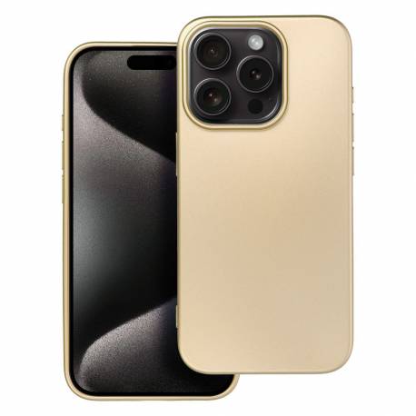 Futerał Metallic Do Iphone 15 Pro Złoty