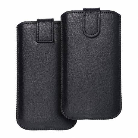 Futerał Skórzany Uniwersalny Slim Kora 2 - Do Samsung Galaxy S5/s6/s7/j5/a5 2017/ Huawei P8 2017/p10 Lite Czarny