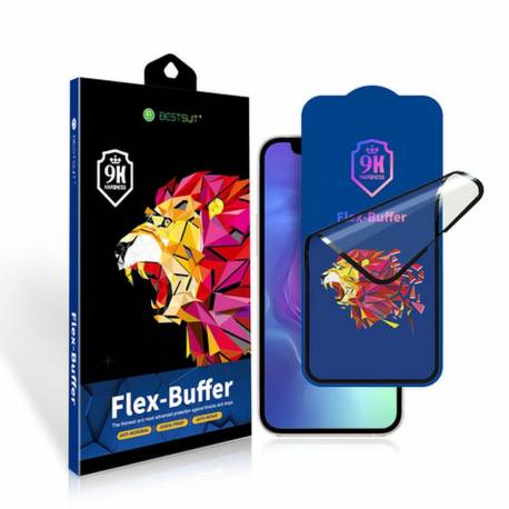 Szkło hybrydowe Bestsuit Flex-Buffer 5D z powłoką antybakteryjną Biomaster do iPhone 13 mini 5,4" czarny