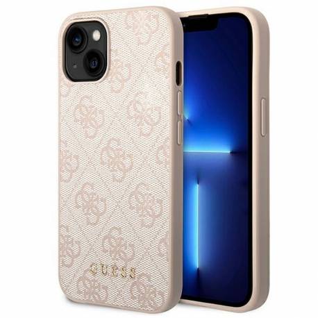 Oryginalne Etui Guess Hardcase Guhcp14Sg4Gfpi Do Iphone 14 (4G Gold Logo / Różowy)