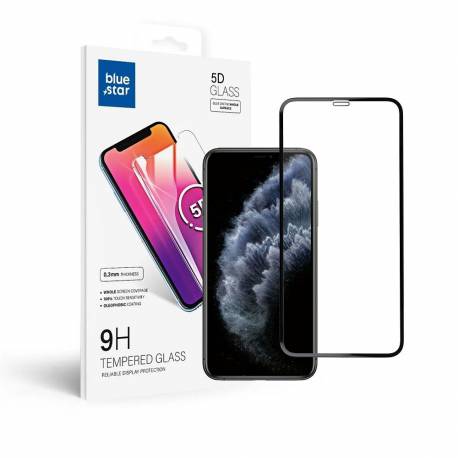 Szkło hartowane Blue Star 5D - do iPhone Xs Max/11 Pro Max 6,5" (full glue) czarny