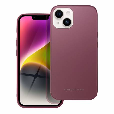 Futerał Roar Matte Glass Case - Do Iphone 14 Bordowy