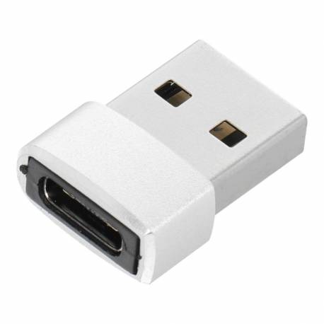 Adapter Typ C Do Usb A Srebrny