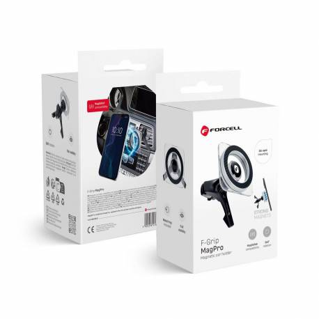 Forcell F-Grip Magpro Uchwyt Samochodowy Do Kratki Wlotu Kompatybilny Z Magsafe Czarny
