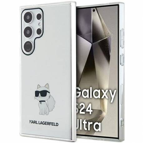 Oryginalne Etui Karl Lagerfeld Hardcase Klhcs24Lhnchtct Do Samsung S24 Ultra (Iml Nft Choupette) Transparentny