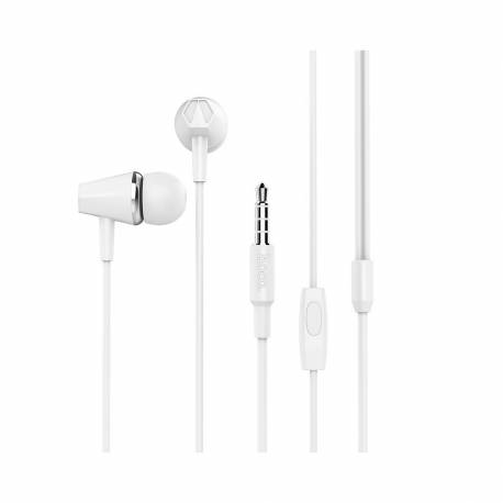 HOCO zestaw słuchawkowy / słuchawki sportowe Jack 3,5mm M34 białe