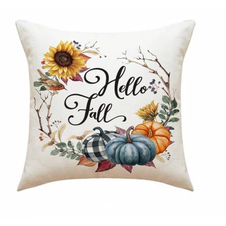 Poszewka Na Poduszkę 45X45Cm Piękny Druk Jesień Boho Pod107