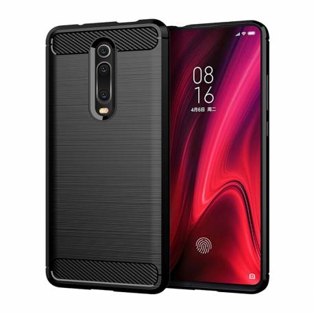 Futerał Carbon Do Xiaomi Redmi 9T / Poco M3 Czarny