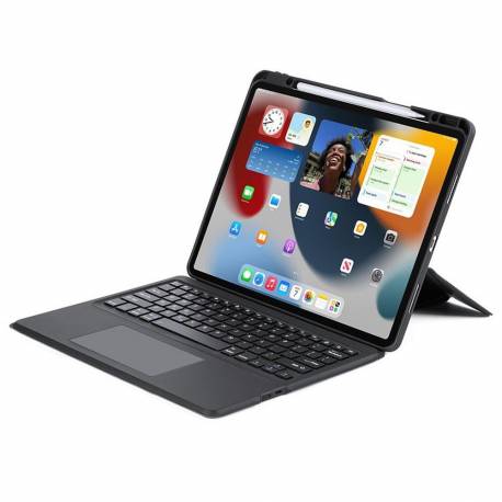 Dux Ducis Dk - Etui Składane Z Klawiaturą Bezprzewodową Do Ipad Pro 12.9 (2020/2021/2022) Czarne