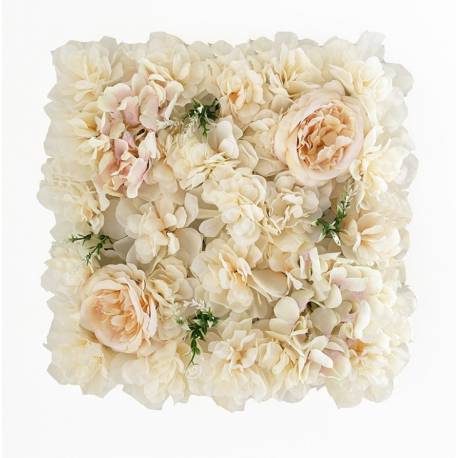 Kwiatowa Ściana Panel Tło Ecru 35Cmx35Cm Wk02