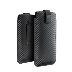 Futerał Uniwersalny Pocket Carbon - Model 18 - Do Iphone 15 / 15 Pro / 14 / 14 Pro /13 / 13 Pro Samsung S7 Edge / S23 / S24