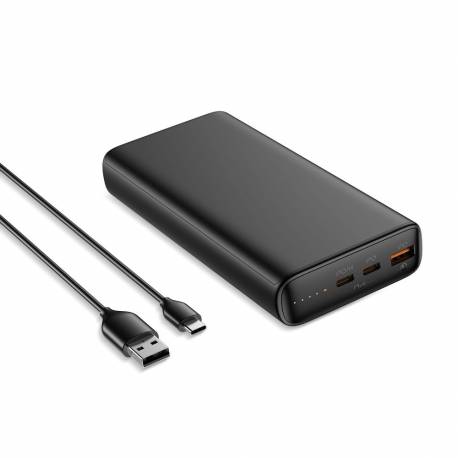 Bateria Zewnętrzna (Powerbank) Veger T100 - 20 000Mah Lcd Quick Charge Pd 100W Czarny (Np Do Laptopa) (W2032C-100)