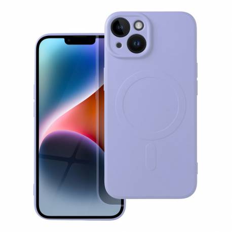 Futerał Silicone Mag Cover Kompatybilny Z Magsafe Do Iphone 14 Fioletowy