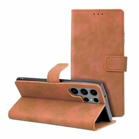 Kabura Tender Book Do Samsung S23 Ultra Brązowy