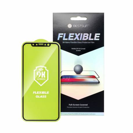 Szkło hybrydowe Bestsuit Flexible 5D Full Glue do iPhone 12 mini 5,4" czarny