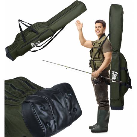 Pokrowiec Na Wędki 140 Cm Gold Fisher 3 Komory