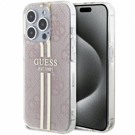 Oryginalne Etui Guess Hardcase Guhcp14Xh4Psegp Do Iphone 14 Pro Max (4G Gold Stripe / Różowy)
