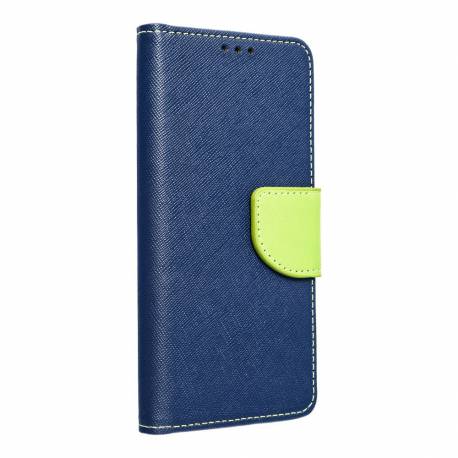 Kabura Fancy Book Do Iphone 15 Pro Granatowy / Limonkowy