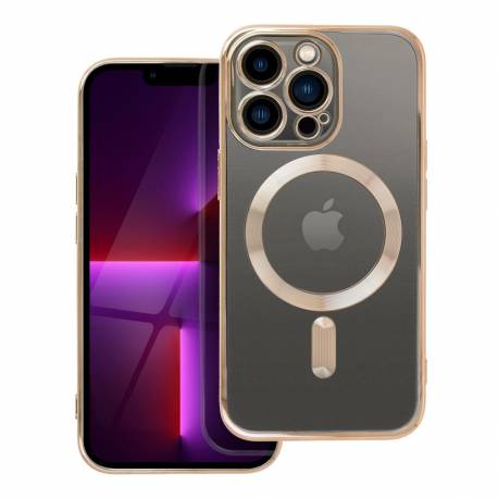 Futerał Electro Mag Cover Kompatybilny Z Magsafe Do Iphone 13 Pro Złoty