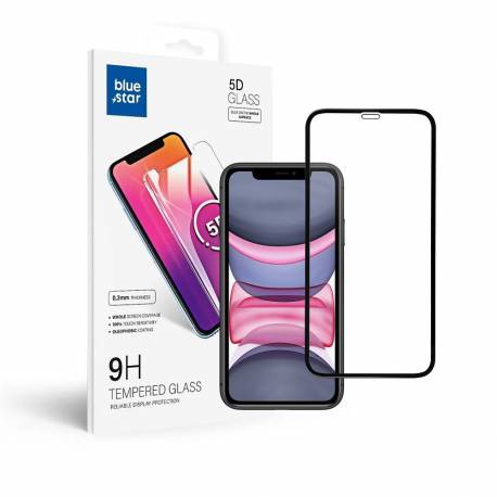 Szkło hartowane Blue Star 5D - do iPhone Xr/11 6,1" (full glue) czarny