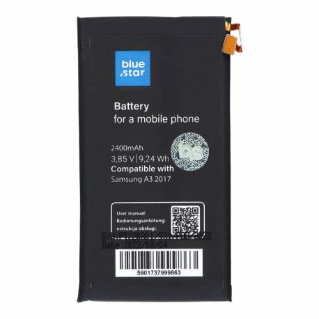 Bateria Do Samsung A3 2017 2400 Mah Li-Ion Blue Star