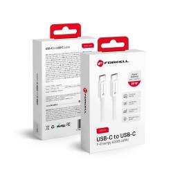 Forcell Kabel Typ C Do Typ C Qc4.0 3A/20V Pd60W C338 2M Biały