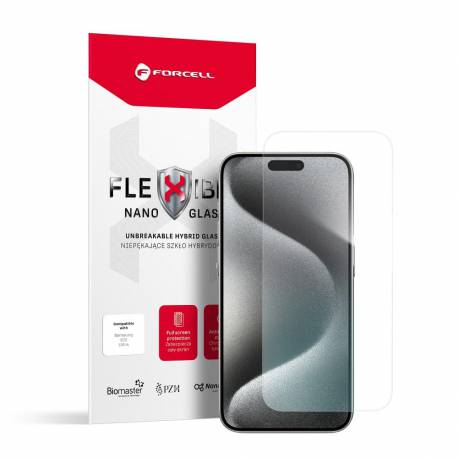 Forcell Flexible Nano Glass - szkło hybrydowe do iPhone 15 Pro Max