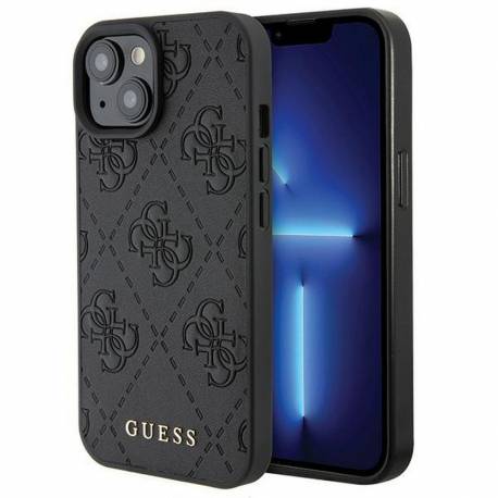 Oryginalne Etui Guess Hardcase Guhcp15Sp4Epmk Do Iphone 15 (Quilted 4G Classic / Czarny)