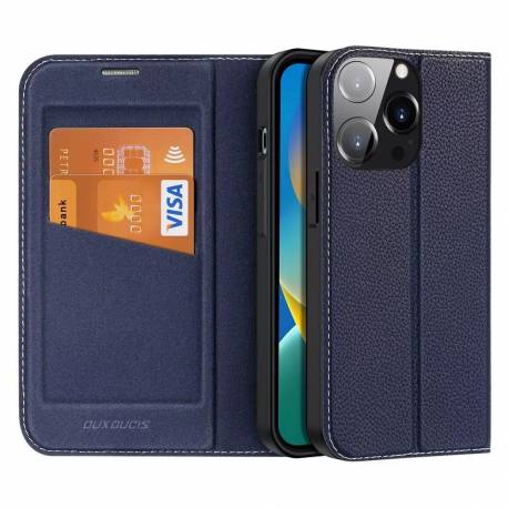 Dux Ducis Skin X2 - Futerał Z Klapką Do Apple Iphone 14 Pro Niebieski