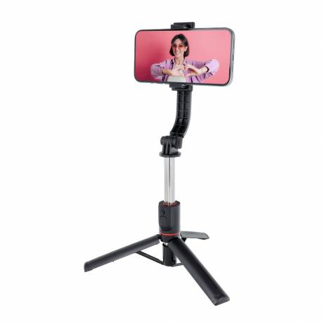 Zestaw / uchwyt selfie z pilotem na bluetooth triopod czarny SSTR-13