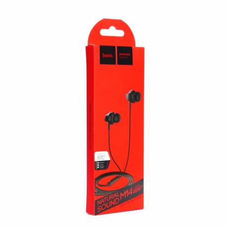Hoco Zestaw Słuchawkowy / Słuchawki Dokanałowe Jack 3,5Mm Z Mikrofonem M14 Black