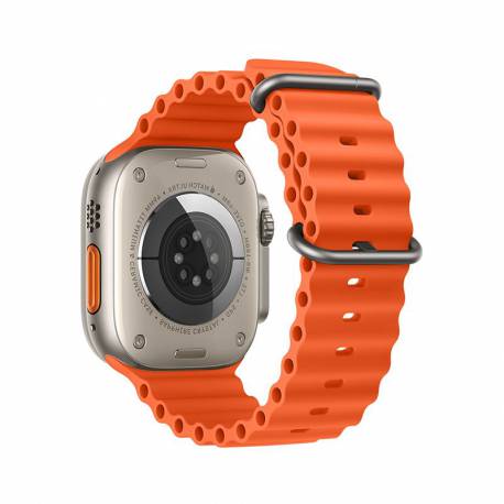 Forcell F-Design Fa12 Pasek / Opaska Do Apple Watch 42/44/45/49Mm Pomarańczowa