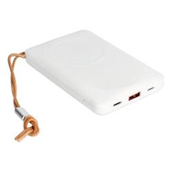 Bateria Zewnętrzna (Powerbank) Veger Magon Z Ładowaniem Indukcyjnym Kompatybilny Z Magsafe 15W - 10 000Mah Pd 22,5W Biały (Vp115