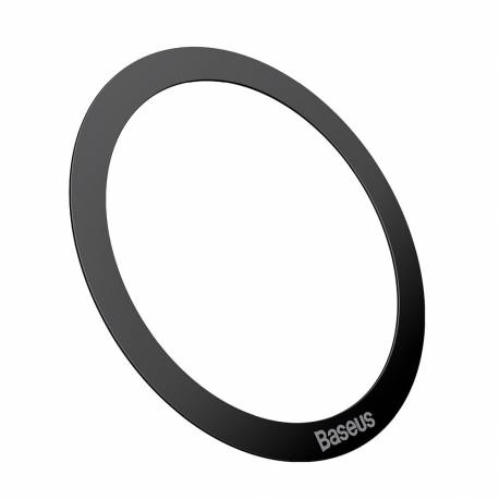 BASEUS blaszki uniwersalne / magnetic metal ring do MagSafe czarne (2 sztuki)