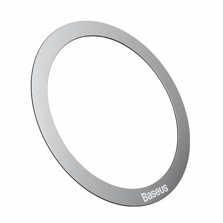 BASEUS blaszki uniwersalne / magnetic metal ring do MagSafe srebrny (2 sztuki)