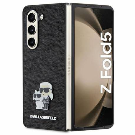Oryginalne Etui Karl Lagerfeld Hardcase Klhczfd5Sakcnpk Do Samsung Fold 5 (Saffiano K&c Pin / Czarny)
