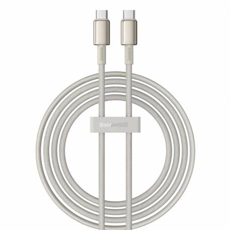 Kabel Baseus Tungsten Gold Usb-C / Usb-C 100W 2M - Złoty