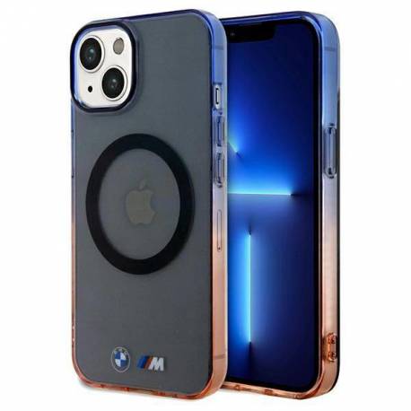 Etui Bmw Gradient Bumper Magsafe Na Iphone 15 Plus / 14 Plus - Szare