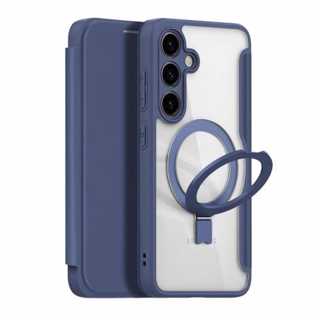 Etui Dux Ducis Skin X Pro Z Magnetycznym Ringiem / Podstawką Do Samsung S24 - Niebieskie