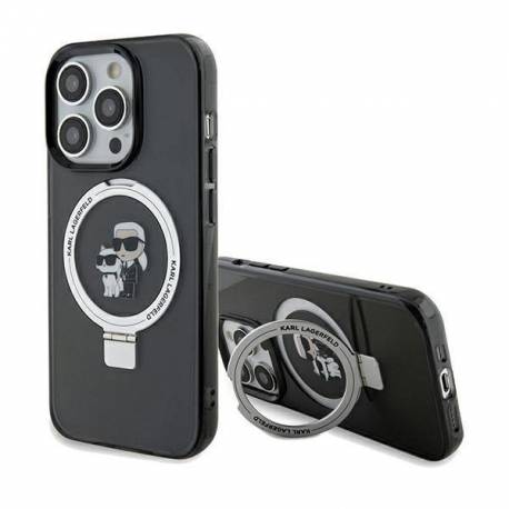 Etui Karl Lagerfeld Ring Stand Karl&choupettte Magsafe Na Iphone 14 Pro - Czarne